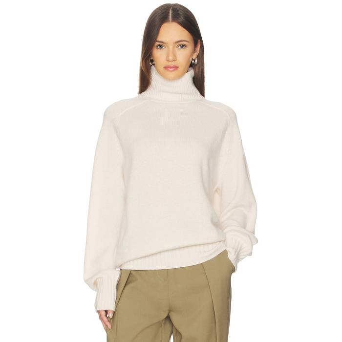 Srg 【 Fayy Cashmere Turtleneck Sweater Women Cream 】 調教師 レディース 皮膚軟化剤
