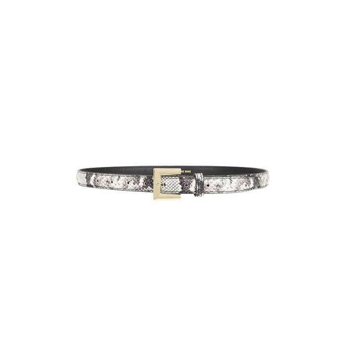 Anine Bing 【 Nicola Belt Women Black \u0026Amp; White Snake 】 胴締め レディース 黒いこと 黒いこと 白いこと 白いこと