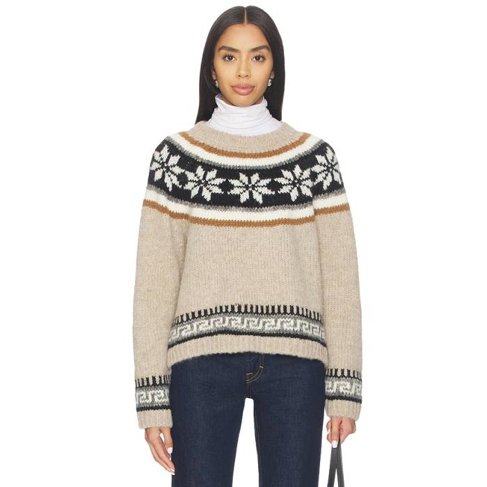 The Great 【 The Snowflake Fairisle Pullover Women Oat 】 レディース