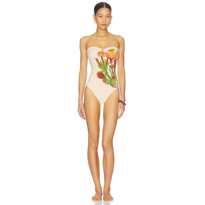 ウラ・ジョンソン Ulla Johnson 【 Monterey Maillot One Piece Swimsuit Women Inner Nature 】 海水着 レディース