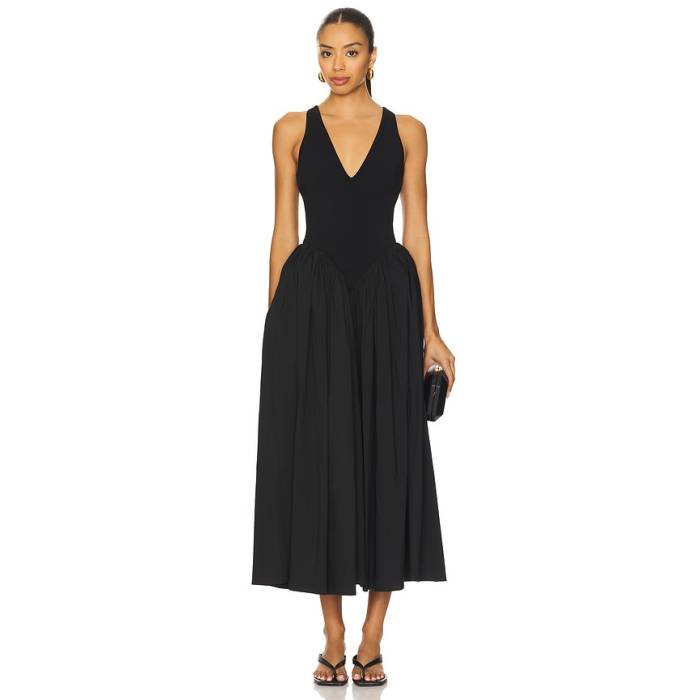 Ronny Kobo 【 Sirinda Dress Women Black 】 御召しもの レディース 黒いこと 黒いこと
