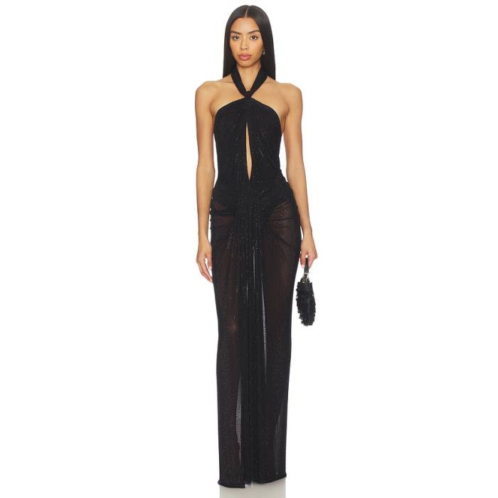 Ronny Kobo 【 Katia Dress Women Black 】 御召しもの レディース 黒いこと 黒いこと