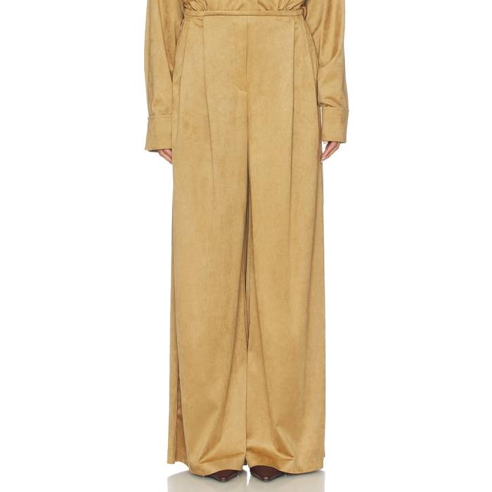 Norma Kamali 【 Mens Pleat Pant Women Camel 】 メンズ ズボン下 レディース camel 駱駝