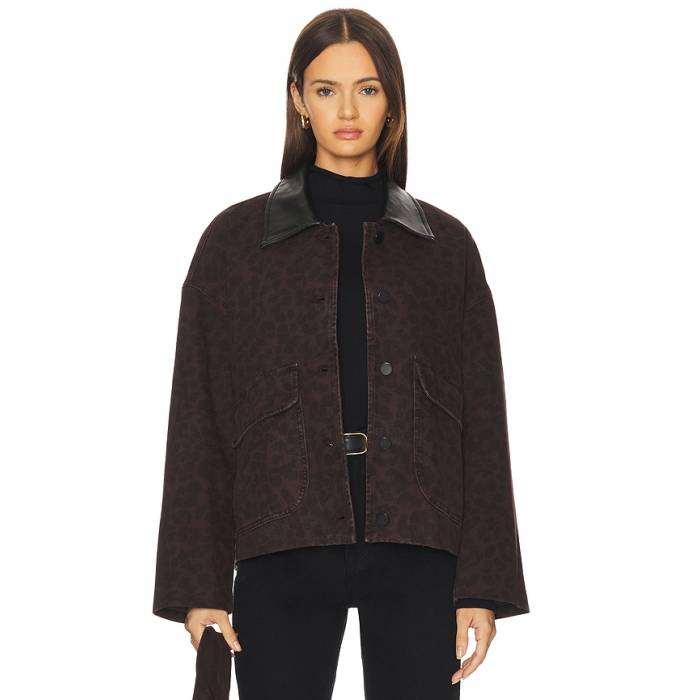 ラグアンドボーン Rag & Bone 【 Natalia Leopard Jacket Women Espresso Leopard 】 ヒョウ柄 レオパード Jacket ジャケット レディース ヒョウ柄 レオパード｜スニケス