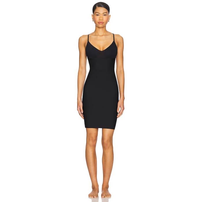 命令すること Commando 【 Two Faced Tech Control Full Slip Women Black 】 テック レディース 黒いこと 黒いこと