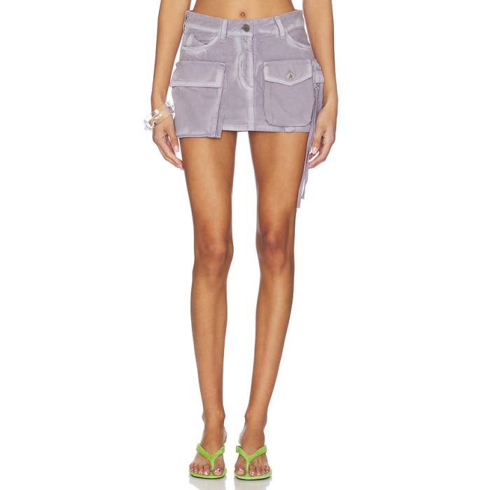ジ・アティコ The Attico 【 Cargo Mini Skirt Women Mauve Fade 】 積貨委託貨物 レディース