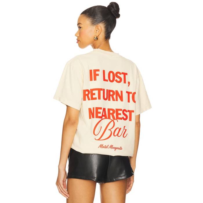 Motel Margarita 【 If Lost Tee Unisex Bone 】 Tシャツ ユニセックス｜スニケス 14,832円