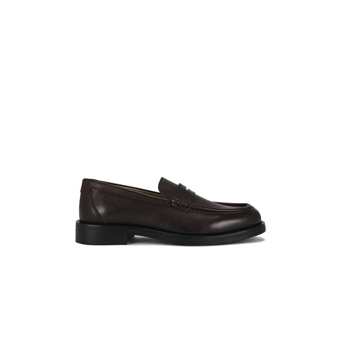 オールセインツ Allsaints 【 Bloom Loafer Men Oxblood Red 】 置き目毛皮 シューズ メンズ 赤・オックスブラッド Red 赤・赤いこと