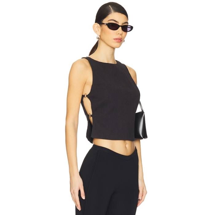 フリーピープル Free People 【 X Revolve Eliza Top Women Black 】 レディース 黒色 ブラック｜スニケス 19,525円