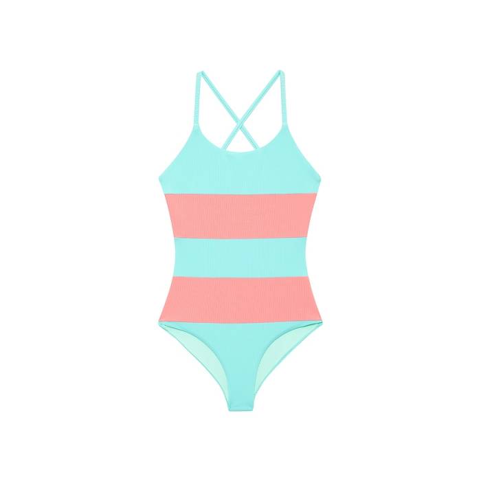 ビーチライオット Beach Riot 【 Little Calista One Piece Girls Guava Jelly Colorblock 】 ジュニア キッズ｜スニケス