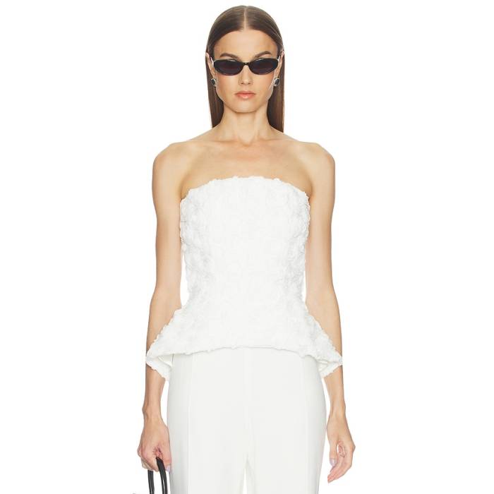 Nadine Merabi 【 Phoebe White Top Women White 】 白いこと 白いこと レディース 白いこと 白いこと