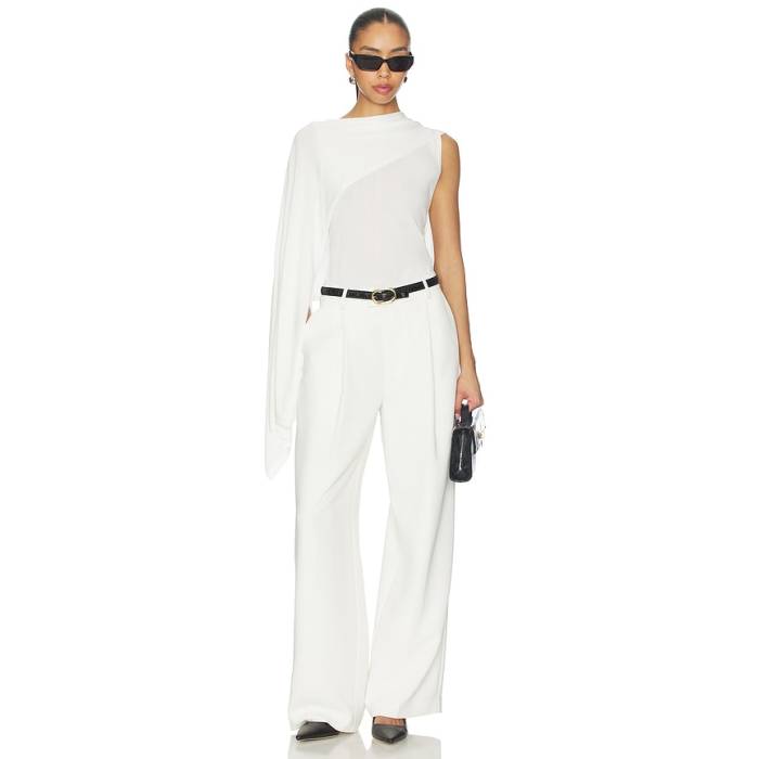 L\u0027academie 【 By Marianna Nasim Knit Cape Top Women Ivory 】 編み物 レディース 象牙色