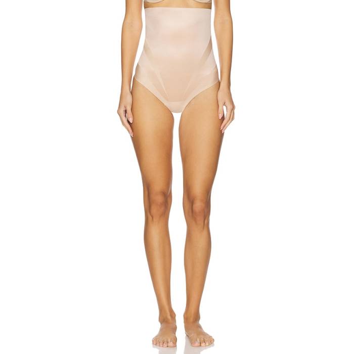 渡り間クス Spanx 【 Sculpt Ultra Sculpt High Waist Thong Women Champagne Beige 】 ultra ウルトラ 御機嫌 レディース ベージュ