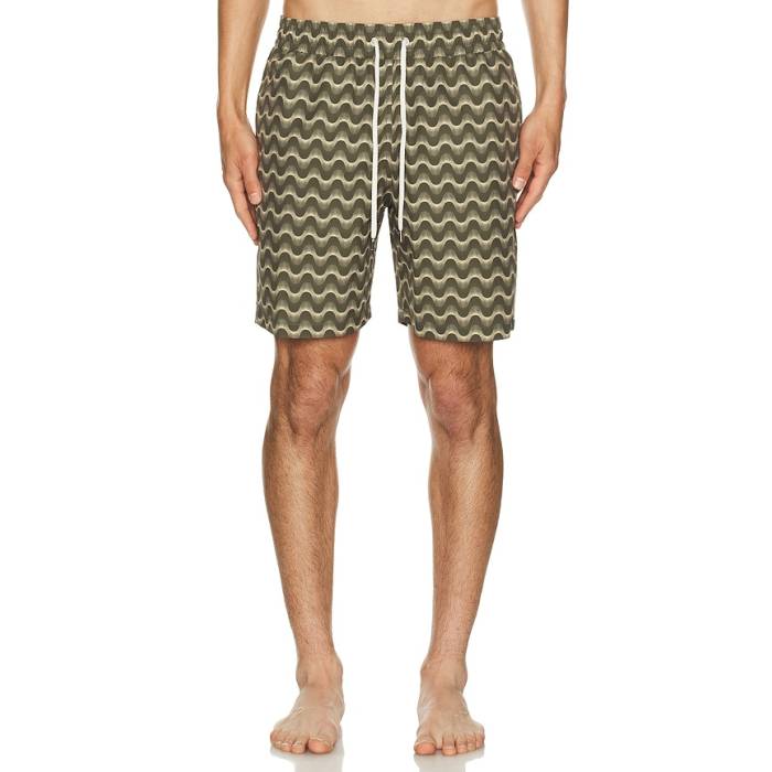 Frescobol Carioca 【 Santos Swim Short Men Dark Olive \u0026Amp; Dried Moss 】 メンズ olive オリーブ