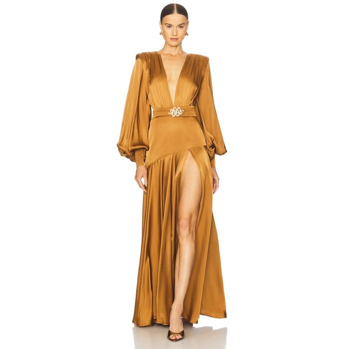 Bronx And Banco 【 Carmen Maxi Dress Women Copper 】 お召しもの レディース 銅色 コッパー レディースファッション-ドレス
