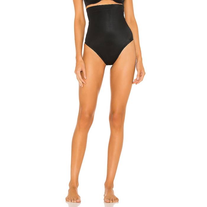 渡り間クス Spanx 【 Shapeu2122 Suit Your Fancy High-Waisted Thong Women Very Black 】 背広 レディース 黒いこと 黒いこと