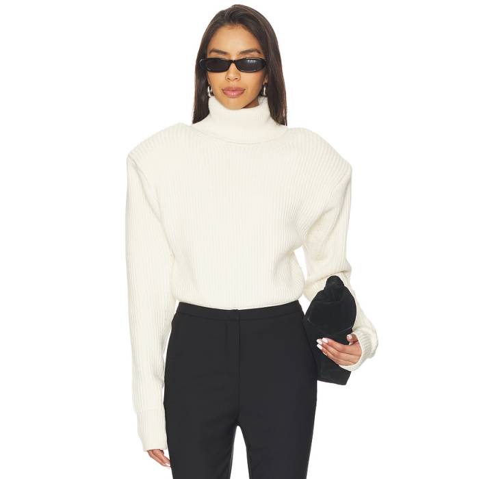 Ronny Kobo 【 Camilla Knit Top Women Ivory 】 編み物 レディース 象牙色
