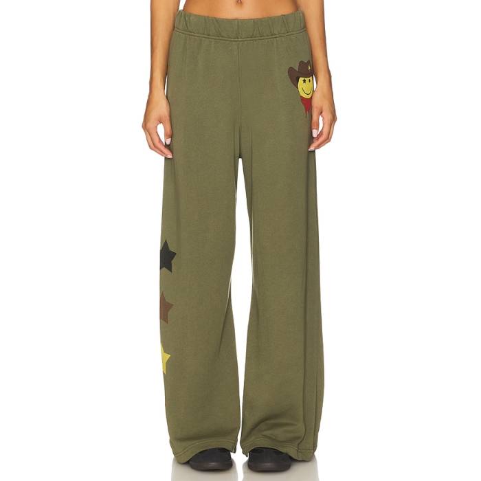 Lauren Moshi 【 Cowboy Happyface Wide Leg Pant Women Military 】 ズボン下 レディース