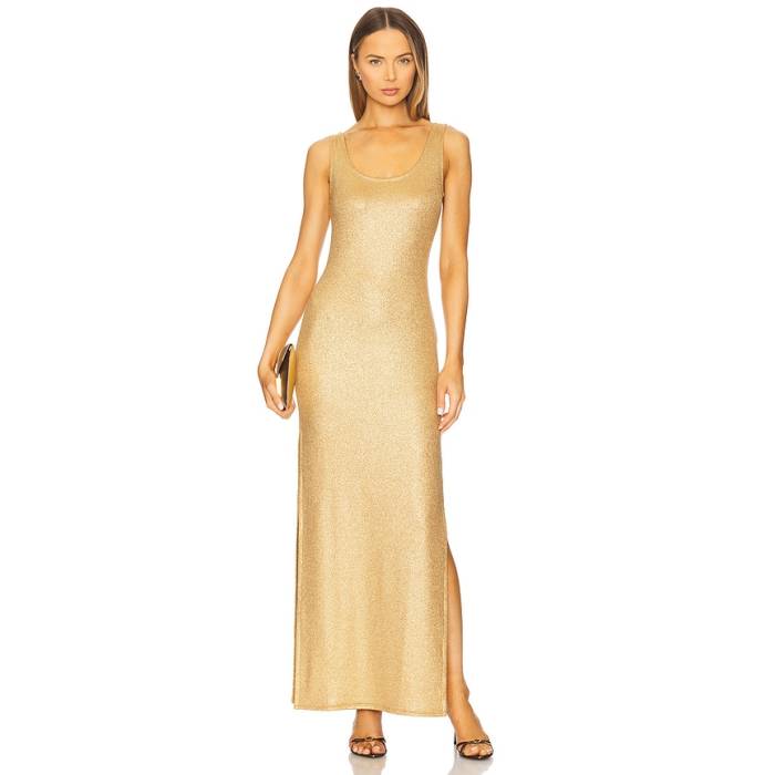 ルリファマ Luli Fama 【 X Revolve Tank Dress Women Gold 】 タンクトップ ドレス レディース ゴールド|スニケス