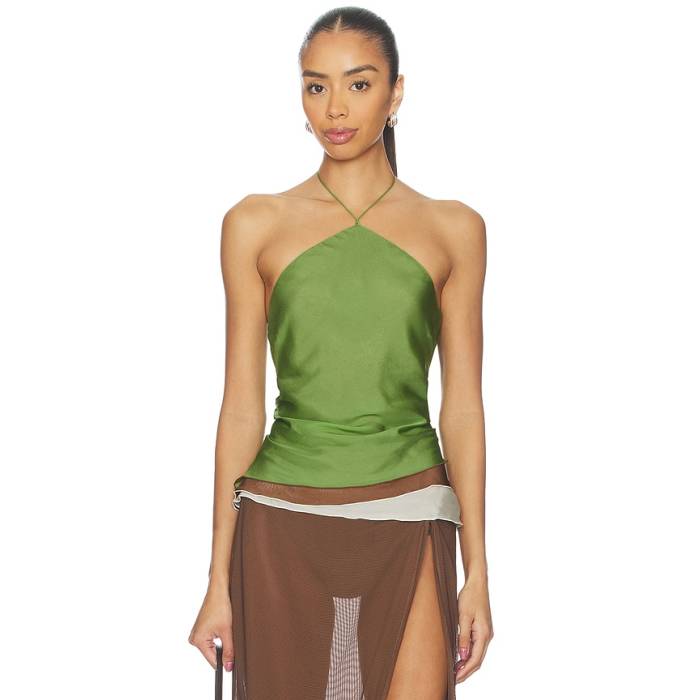 Sir. 【 Danica Layered Top Women Green Splice 】 レディース green 緑・緑であること