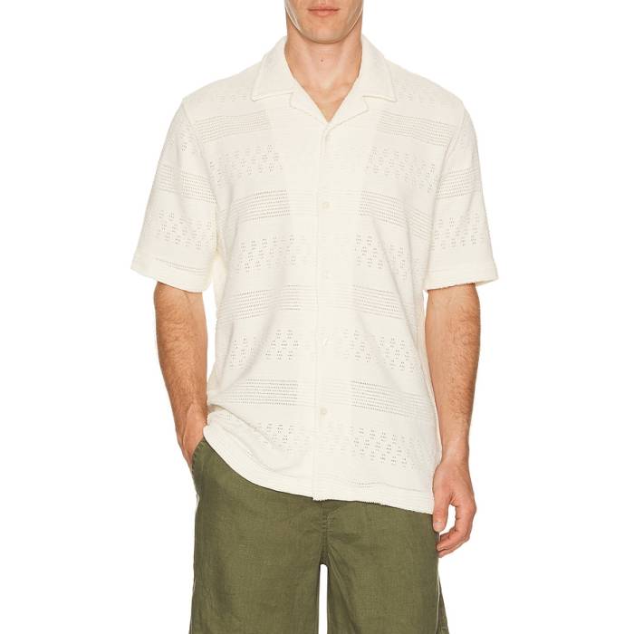 Samsoe Samsoe 【 Samartin Shirt Men Clear Cream 】 メンズ クリーム|スニケス