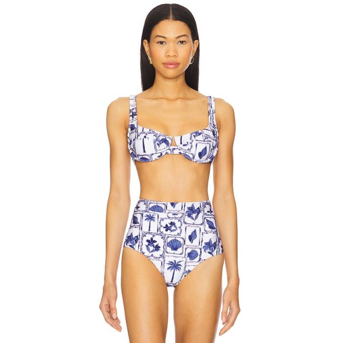 ミンクのコートサクラ色 Minkpink 【 Sylvie Bra Bikini Top Women Postcard Floral 】 シルビア レディース