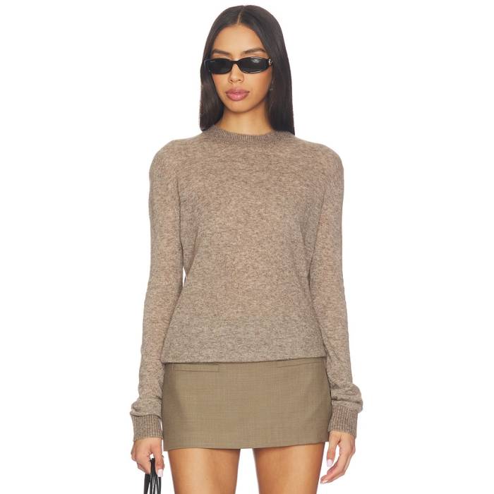 Eaves 【 X Jasmine Tookes Kathryn Light Knit Crewneck Women Mushroom 】 編み物 レディース