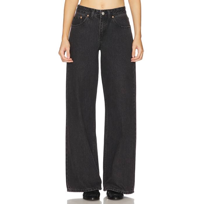 Dr. Denim 【 Rhue Wide Leg Jeans Women Retro Black 】 ジーンズ レディース レトロ 黒色 ブラック|スニケス