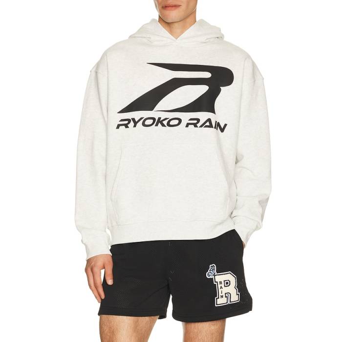 Ryoko Rain 【 Artists \u0026 Athletes Hoodie Men Ash Grey 】 フーディー パーカー メンズ 薄墨色 薄墨色 メンズファッション-パーカー