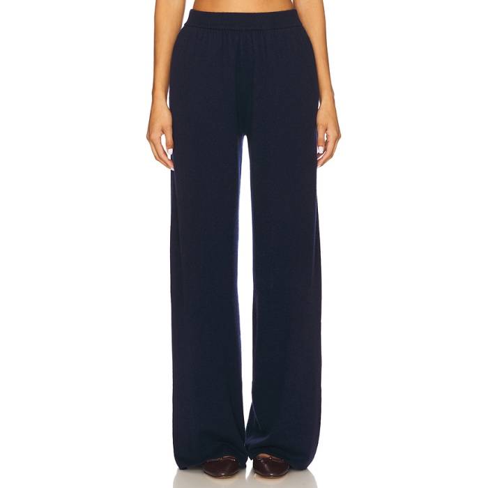 Eaves 【 Hansen Wool Cashmere Pant Women Navy 】 パンツ レディース 紺色 ネイビー