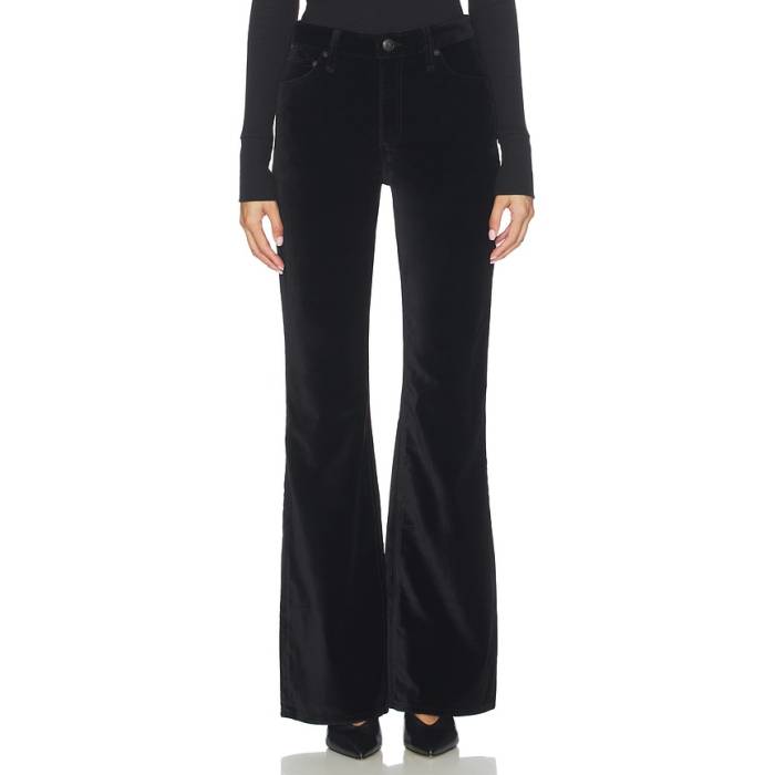 ラグアンドボーン Rag & Bone 【 Dahlia Full Flare Women Black Velvet 】 レディース 黒色 ブラック｜スニケス