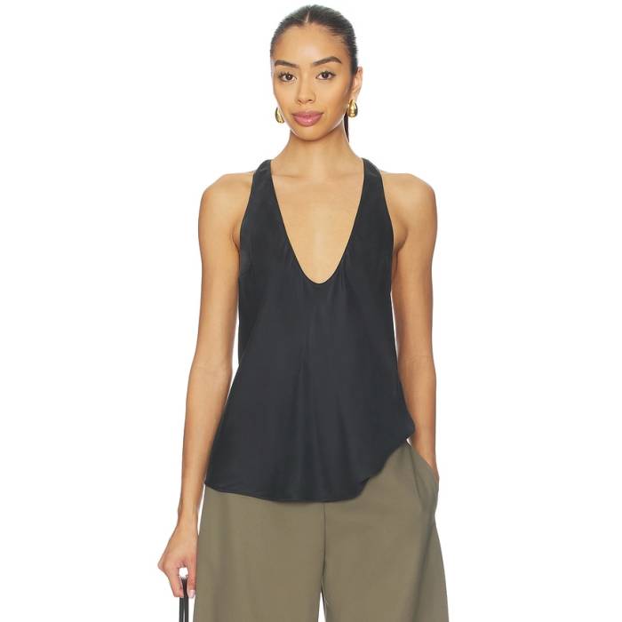 Eaves 【 Vivian Silk Top Women Black 】 レディース 黒いこと 黒いこと