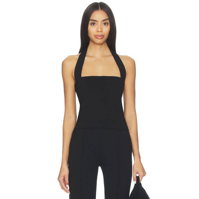 Leset 【 Rio Halter Top Ii Women Black 】 リオ レディース 黒いこと 黒いこと
