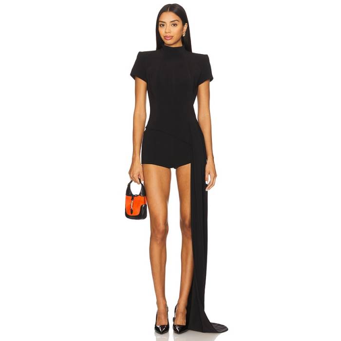 Nadine Merabi 【 Top With Drape Women Black 】 レディース 黒いこと 黒いこと