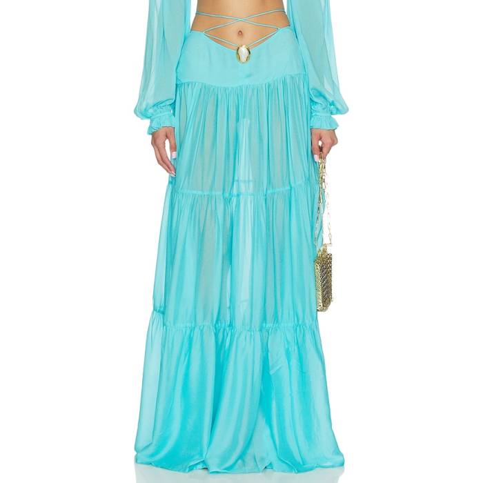 Cin Cin 【 Song Moonstone Skirt Women Blue Lagoon 】 レディース 青色 ブルー|スニケス