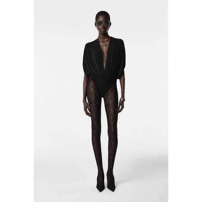 Revolve Los Angeles 【 Chimere Bodysuit Women Black 】 上半身背広 レディース 黒いこと 黒いこと