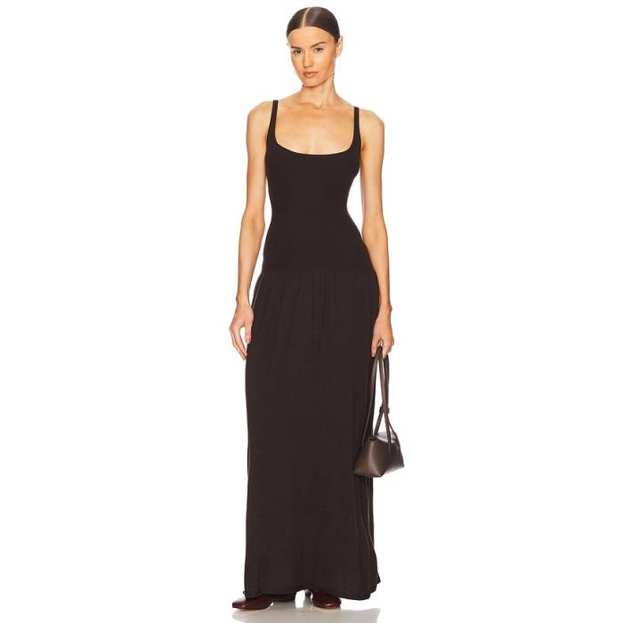 Helsa 【 Maddison Maxi Knit Dress Women Brown 】 編み物 お召しもの レディース 赤銅色 赤銅色