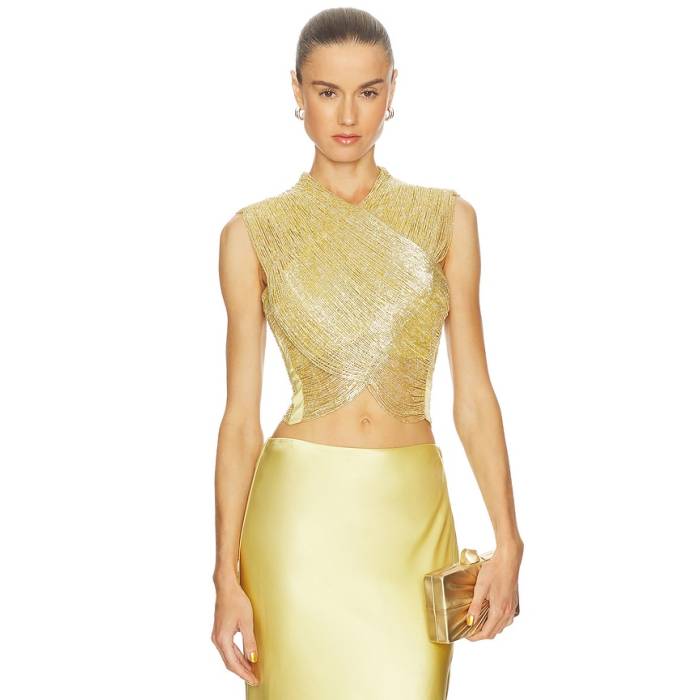 Cult Gaia 【 Haisley Top Women Light Gold 】 レディース ゴールド