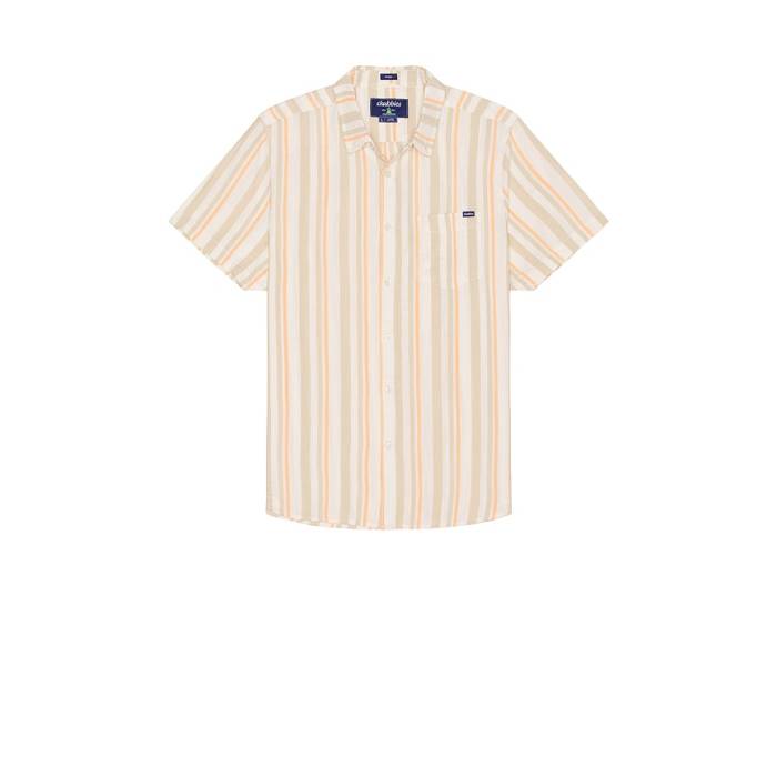 Chubbies 【 The Ice Cream Social Weave Friday Shirt Men Light Khaki 】 皮膚軟化剤 メンズ カーキ