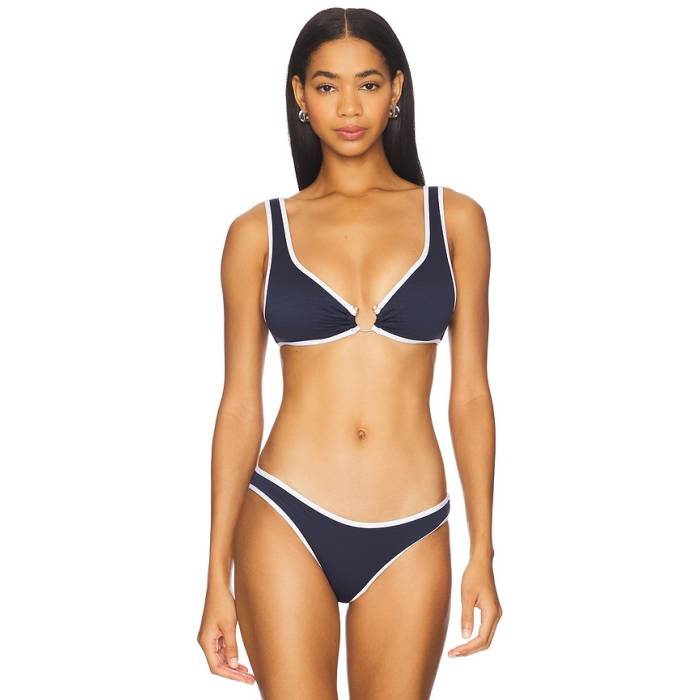 シーフォリー Seafolly 【 Ring Front Bikini Top Women True Navy 】 レディース 紺色 ネイビー|スニケス