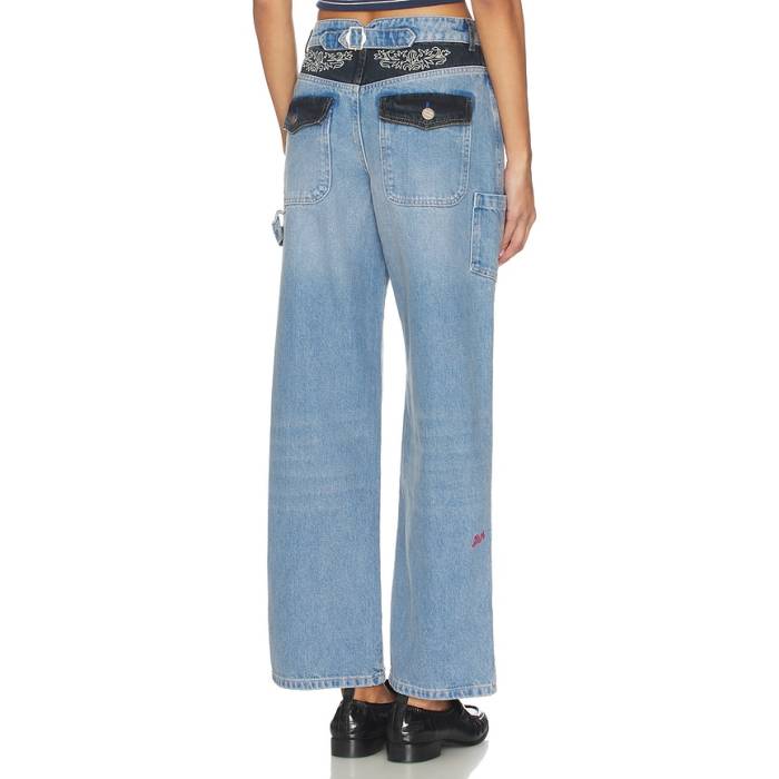 Damson Madder 【 Drew Straight Leg Women Blue 】 レディース 青味 青み
