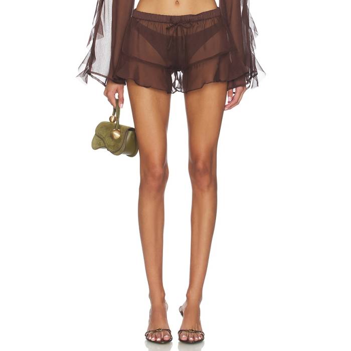 Shani Shemer 【 X Revolve Shay Short Pants Women Espresso 】 レディース