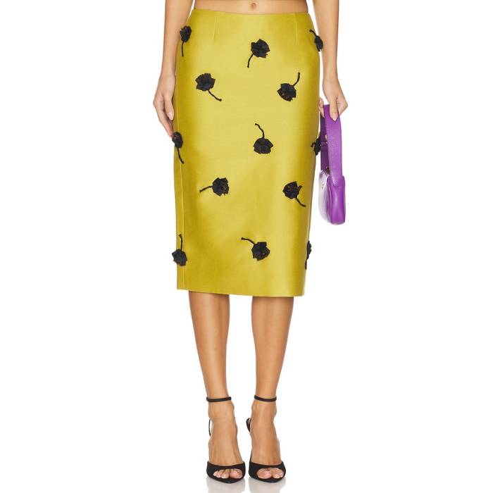 Shushu/Tong 【 Back Slit Straight Skirt Women Olive 】 レディース olive オリーブ
