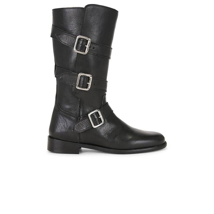Dico Copenhagen 【 Mia Triple Buckle Boot Women Black 】 バックル ブーツ レディース 黒いこと 黒いこと