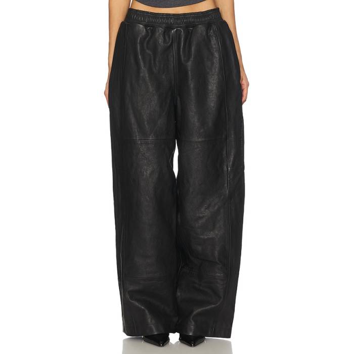アレキサンダーワン Alexander Wang 【 Mid Rise Patchwork Sweatpant Women Black 】 ミッド ライズ レディース 黒いこと 黒いこと