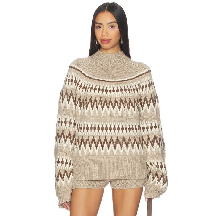 Seroya 【 Tirza Sweater Women Driftwood Fairisle 】 調教師 レディース