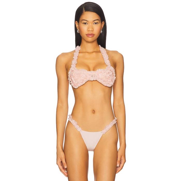 Amor Mia 【 Ruffled Heart Bikini Top Women Blush Pink 】 レディース pink ピンク|スニケス
