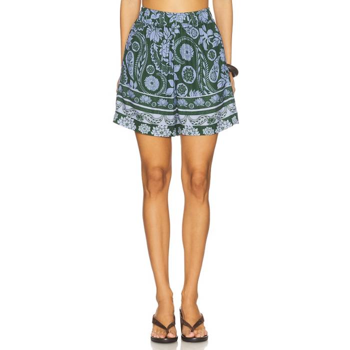 Agua Bendita 【 X Revolve Watts Short Women Blue \u0026Amp; Green 】 レディース 青味 青み green 緑・緑であること