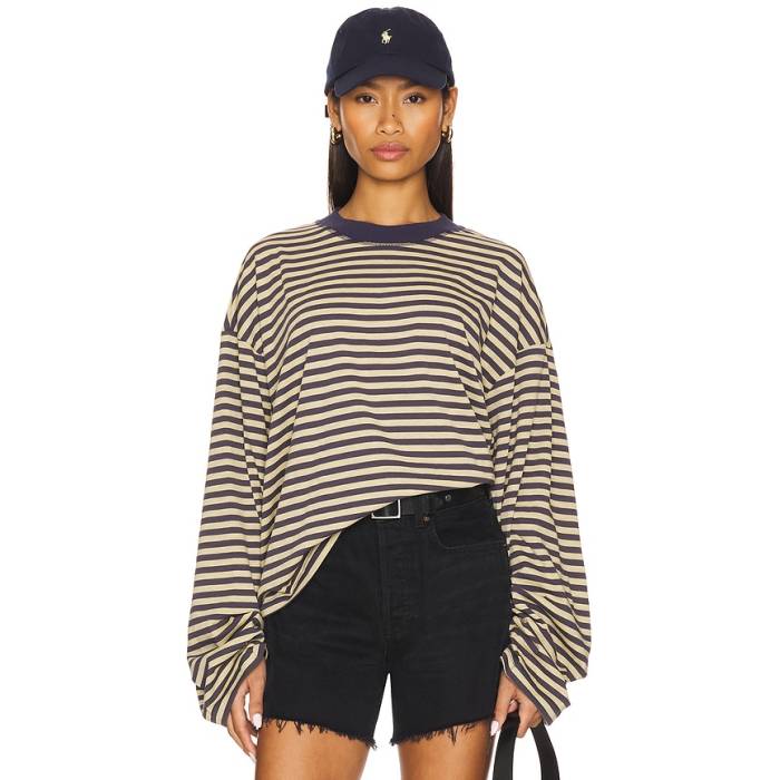 ライオネス Lioness 【 Bloom Top Women Beige Stripe 】 レディース ベージュ Stripe ストライプ|スニケス