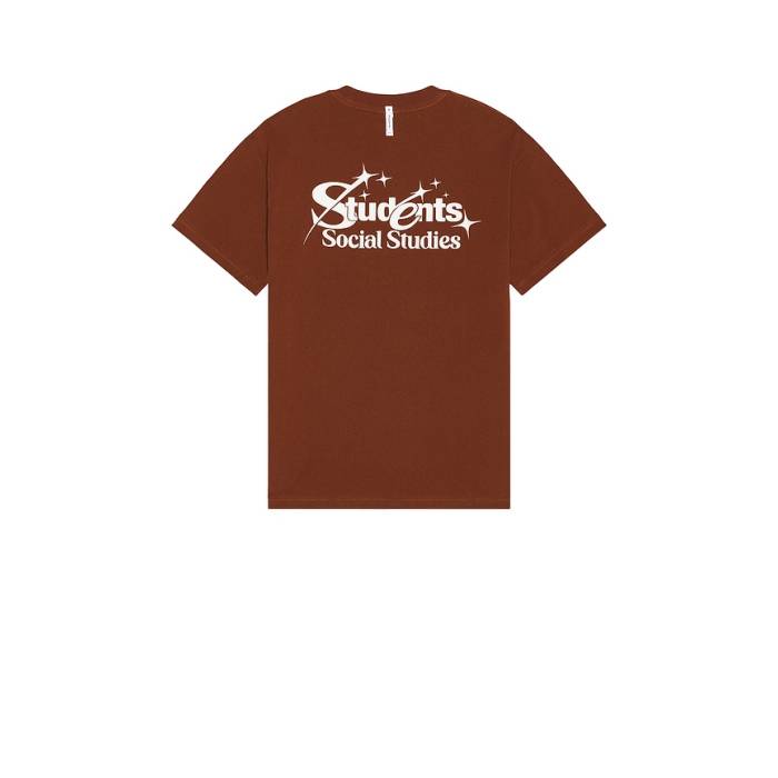 Students Golf 【 Rising Stars T-Shirt Men Brown 】 スターズ ティーシャツ メンズ 赤銅色 赤銅色